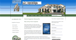 Desktop Screenshot of homeinspectionservicenj.com