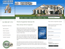 Tablet Screenshot of homeinspectionservicenj.com